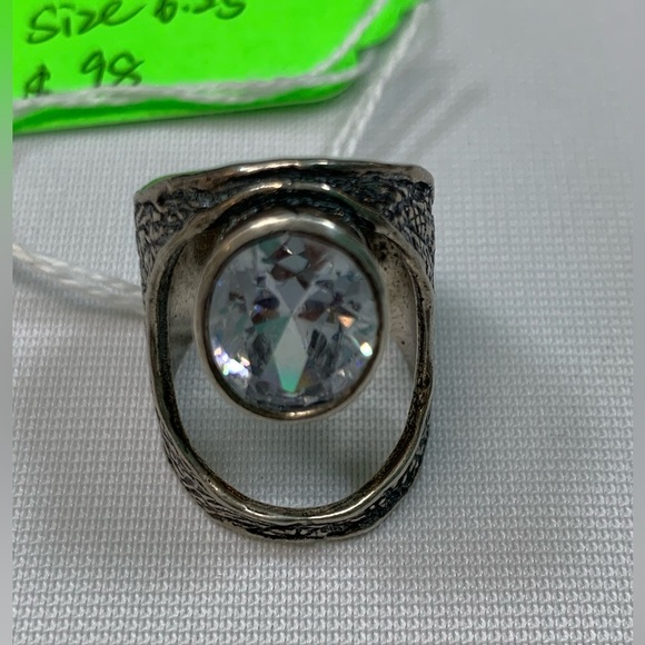 Jewelry - Israel 925 Sterling Silver CZ  ring size 6.25 / 050124-R049